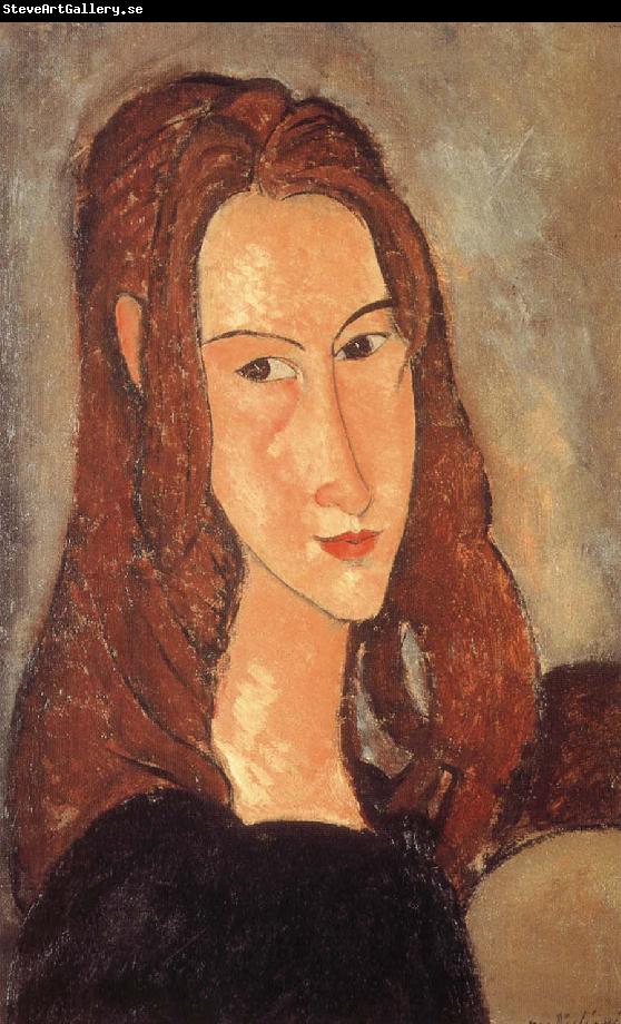 Amedeo Modigliani Portrait of Jeanne Hebuterne-Head in profile